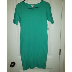 NWT Lularoe Julia T-shirt dress Light Mint Green